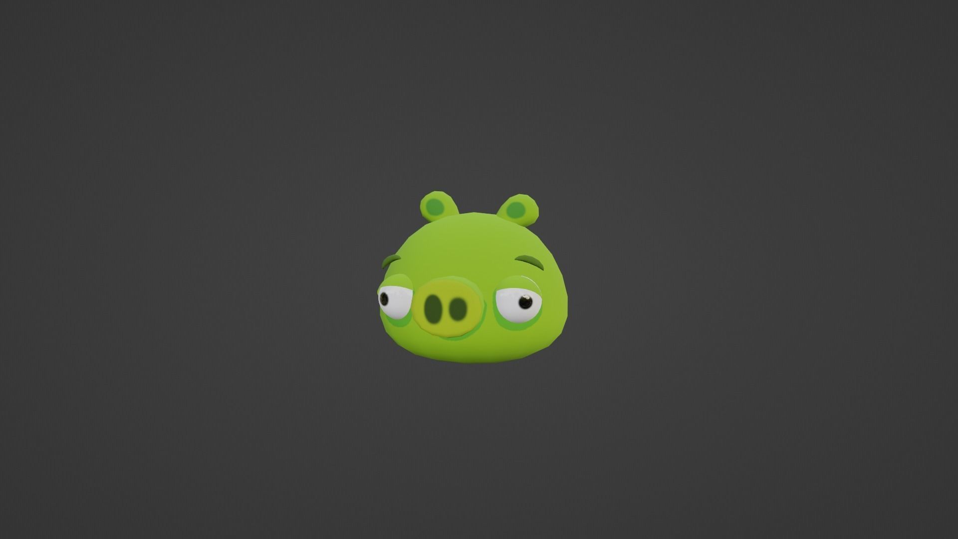 Angry Birds Minion Pig in 3D Low-poly 3D model_5