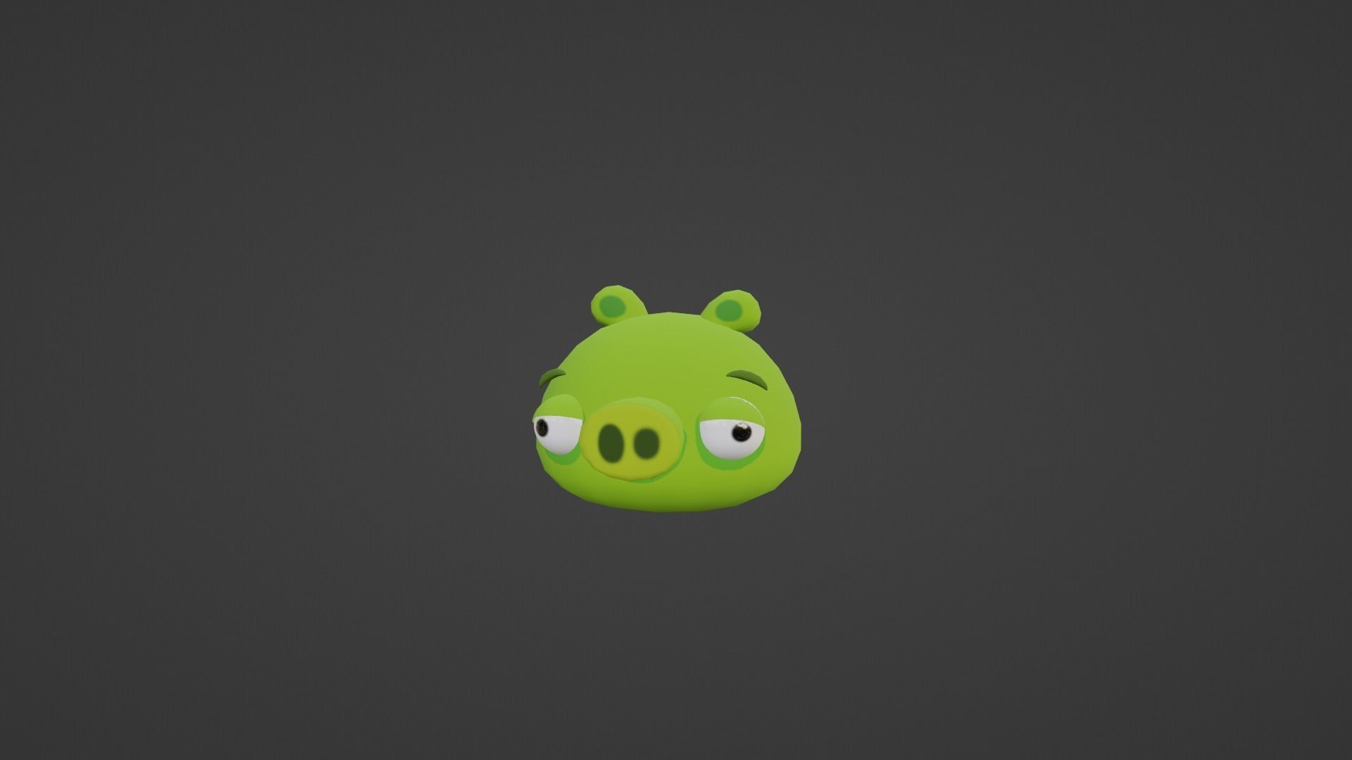 Angry Birds Minion Pig in 3D Low-poly 3D model_2