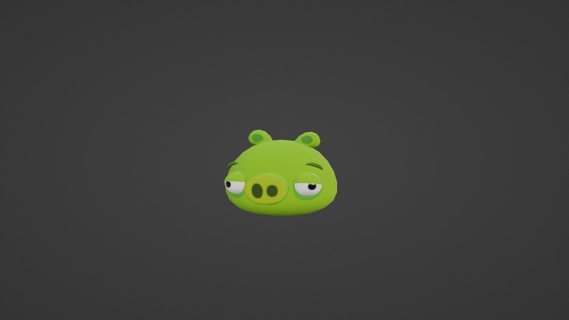 Angry Birds Minion Pig in 3D Low-poly 3D model_3