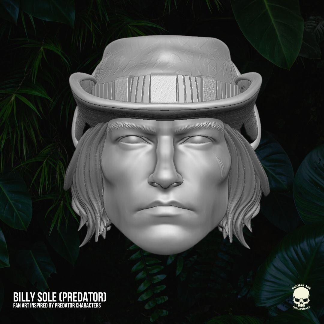Billy Sole Predator fan art 3D printable For Action Figures 3D print model_2