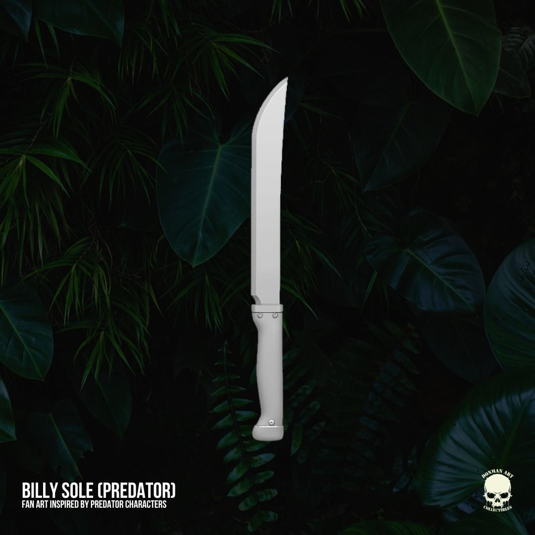 Billy Sole Predator fan art 3D printable For Action Figures 3D print model_16