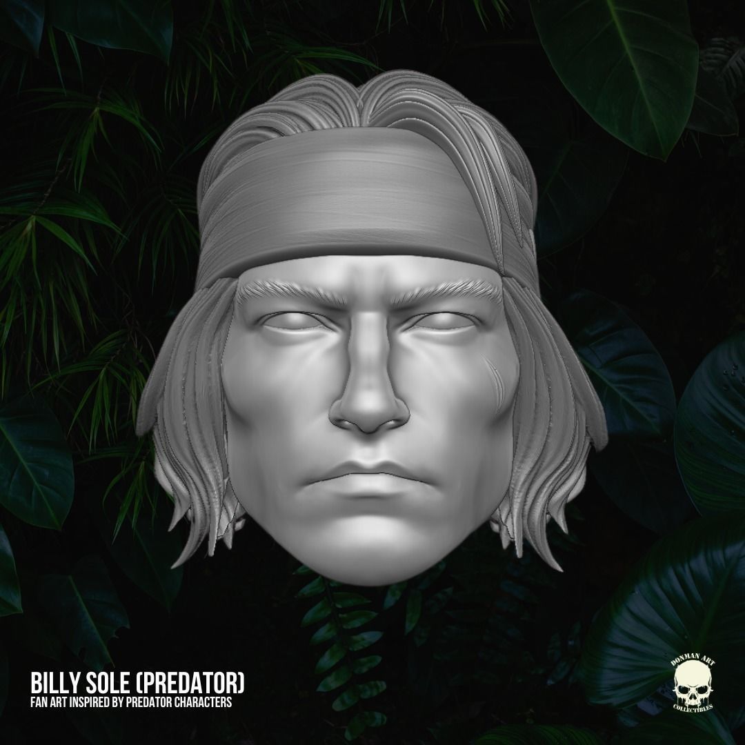 Billy Sole Predator fan art 3D printable For Action Figures 3D print model_1