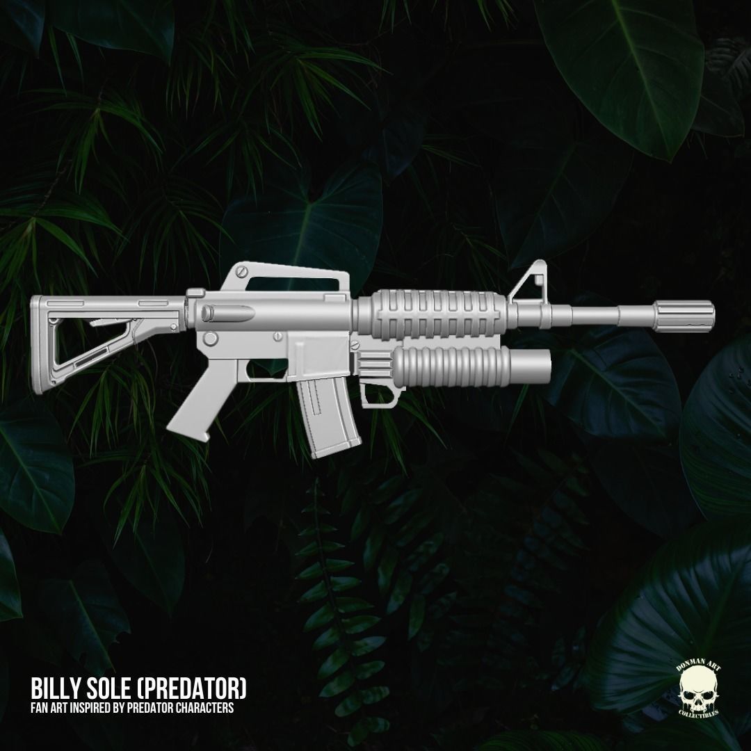 Billy Sole Predator fan art 3D printable For Action Figures 3D print model_15