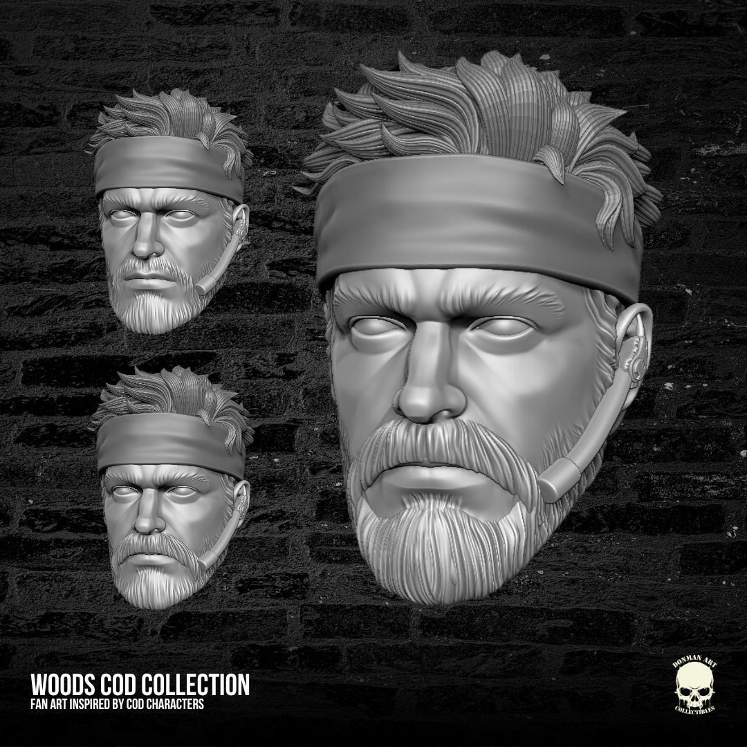 Woods Call of Duty 3D printable file for action figures 3D print model_18