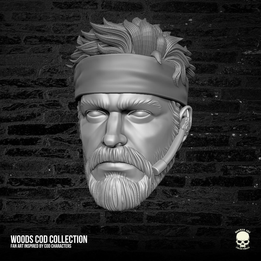 Woods Call of Duty 3D printable file for action figures 3D print model_13