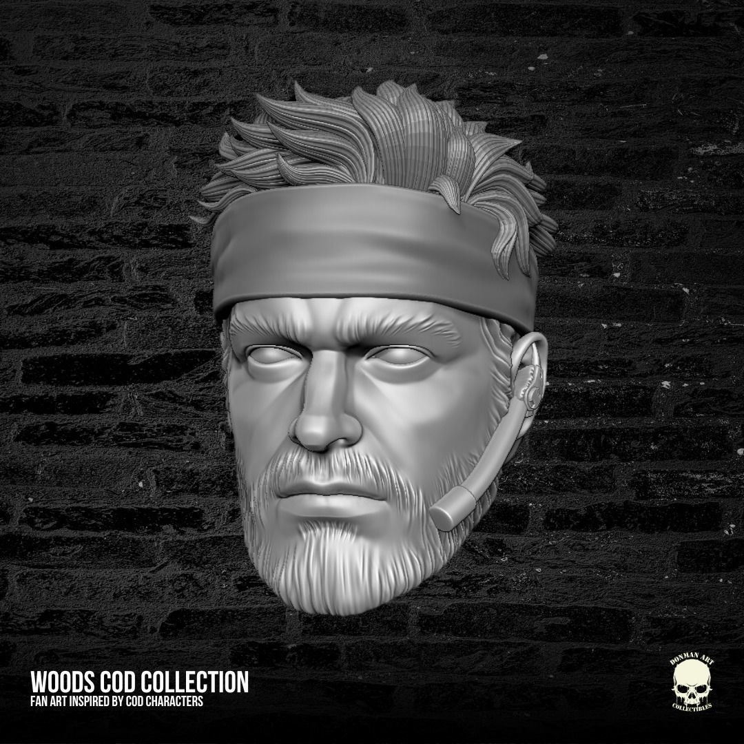 Woods Call of Duty 3D printable file for action figures 3D print model_10