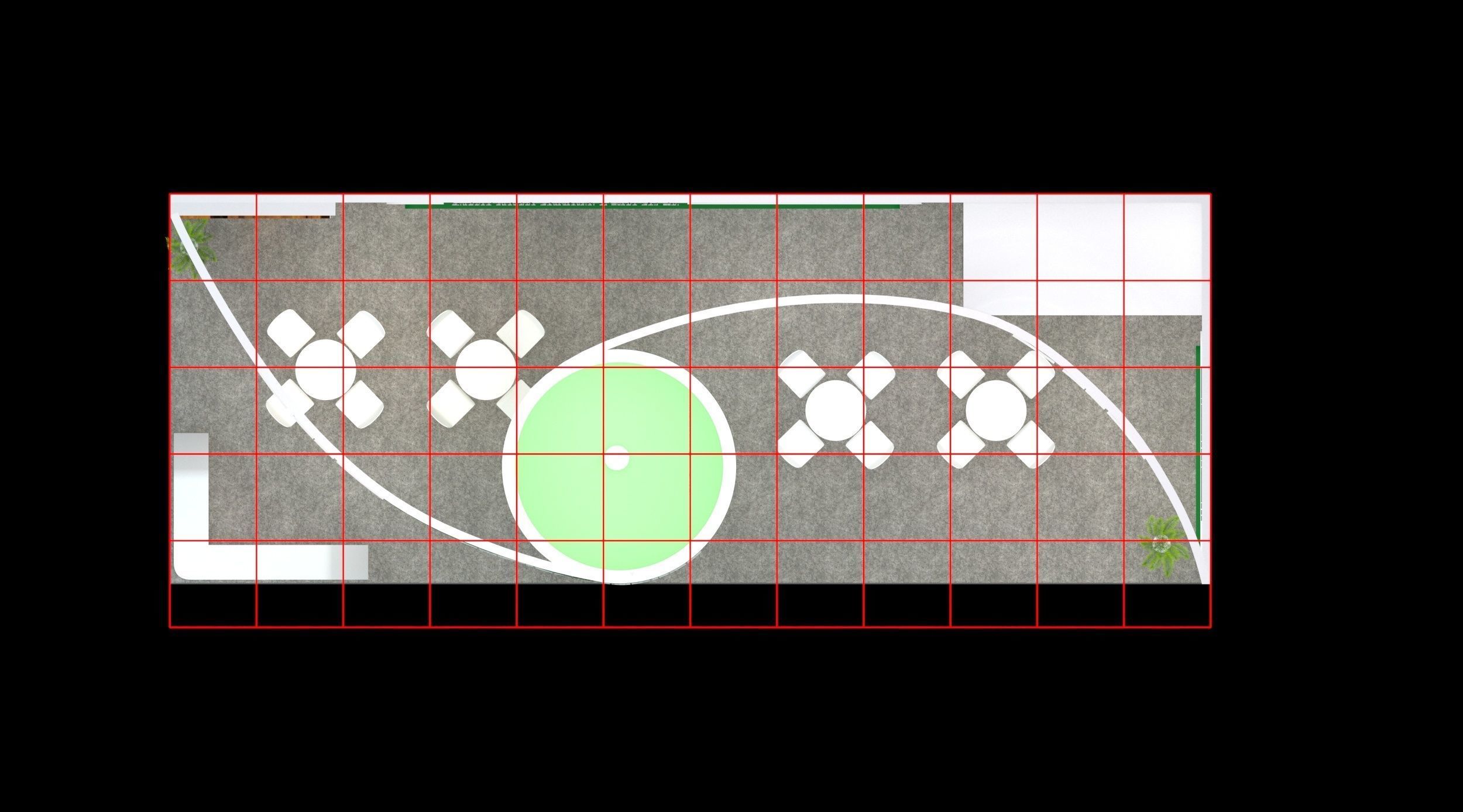 Booth Exhibition Stand Stall 12mx450cm H 440cm 2 Open 3D model 3D model_4
