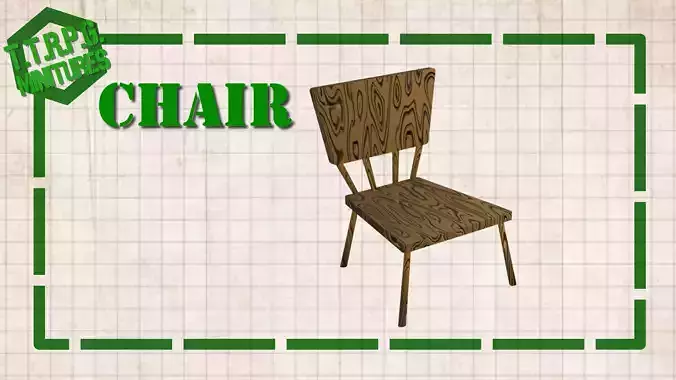 TTRPG and DnD Chair Miniature 