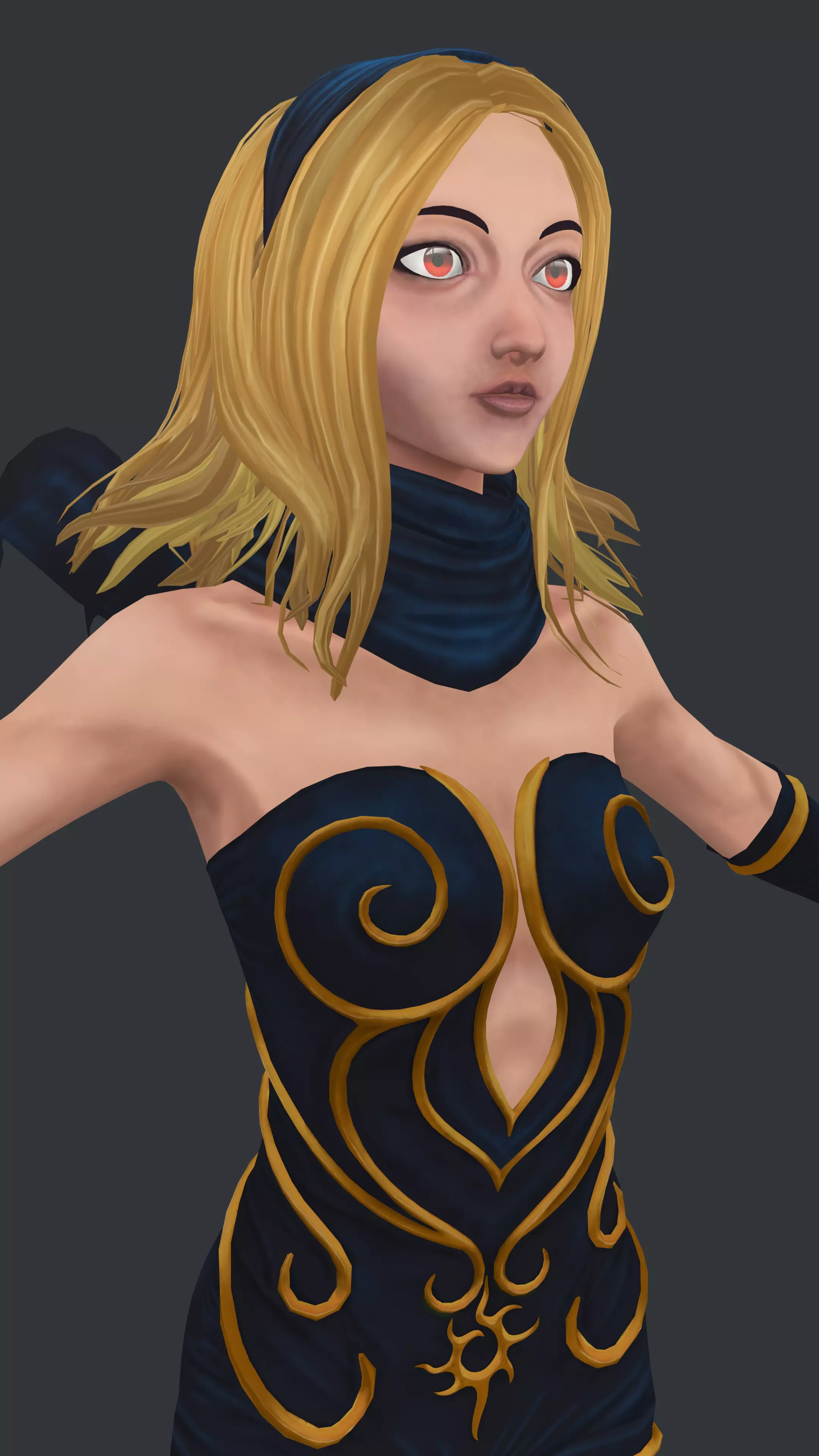 Kat - Gravity Rush Low-poly 3D model_1