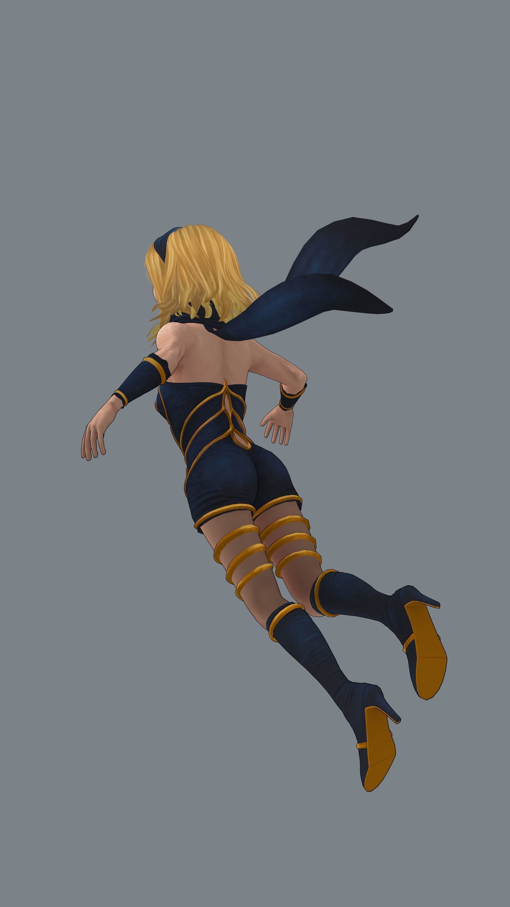 Kat - Gravity Rush Low-poly 3D model_10