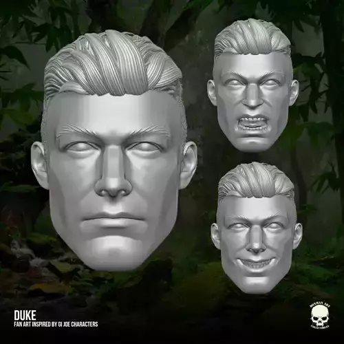 Duke GI Joe Fan Art kit3D printable File For Action Figures