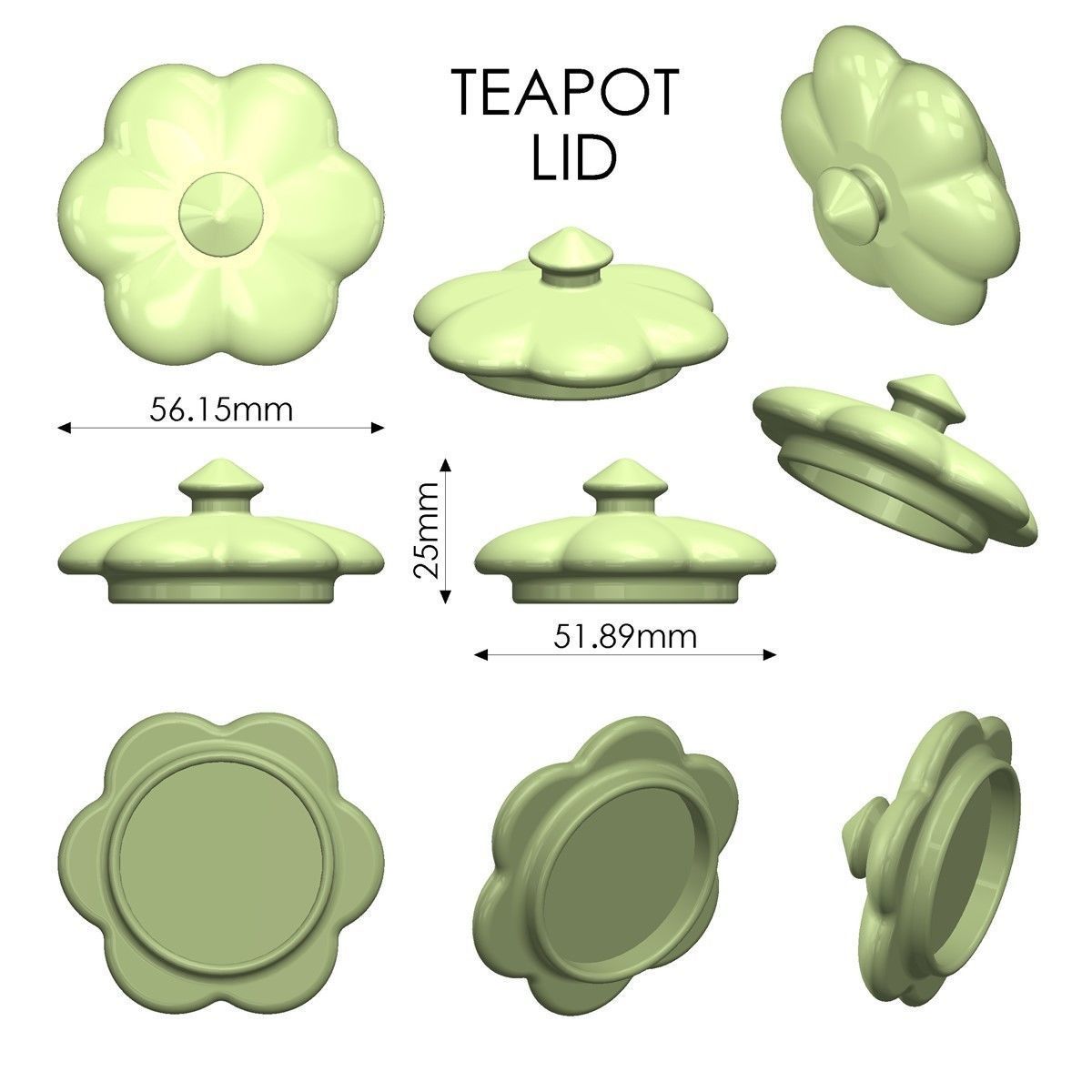 Teapot 3D print model_7