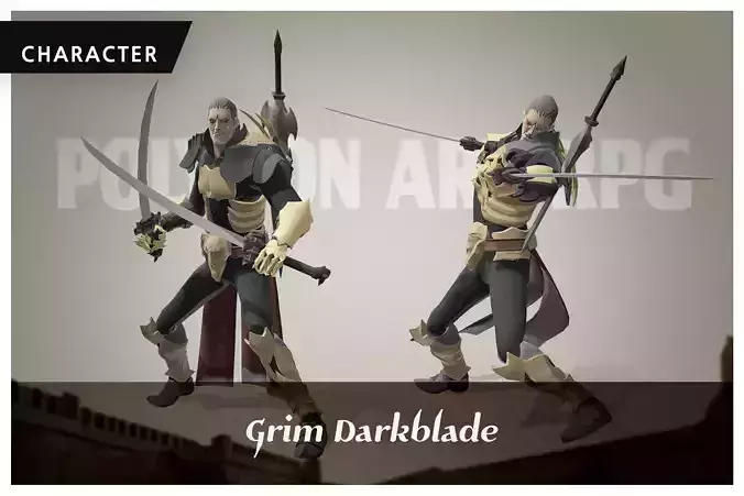 Polygon Art RPG - Grim Darkblade