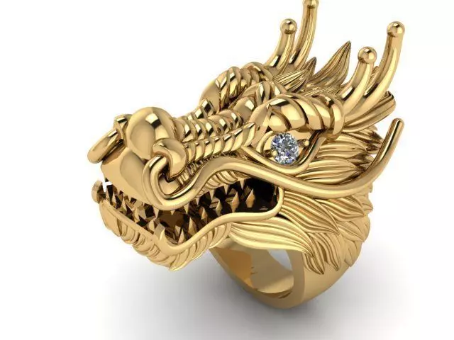 RING DRAGON 3D print model_0