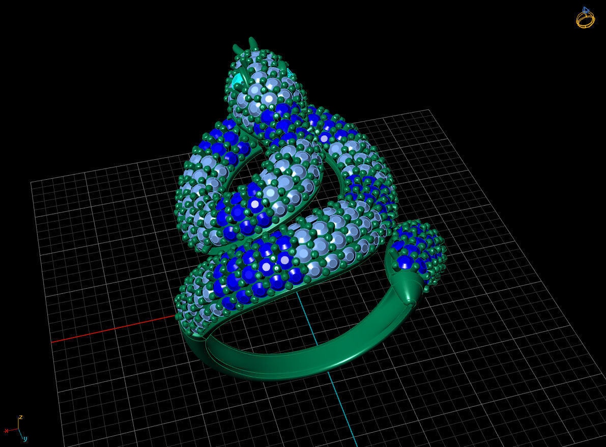 RING SNAKE 3D print model_3