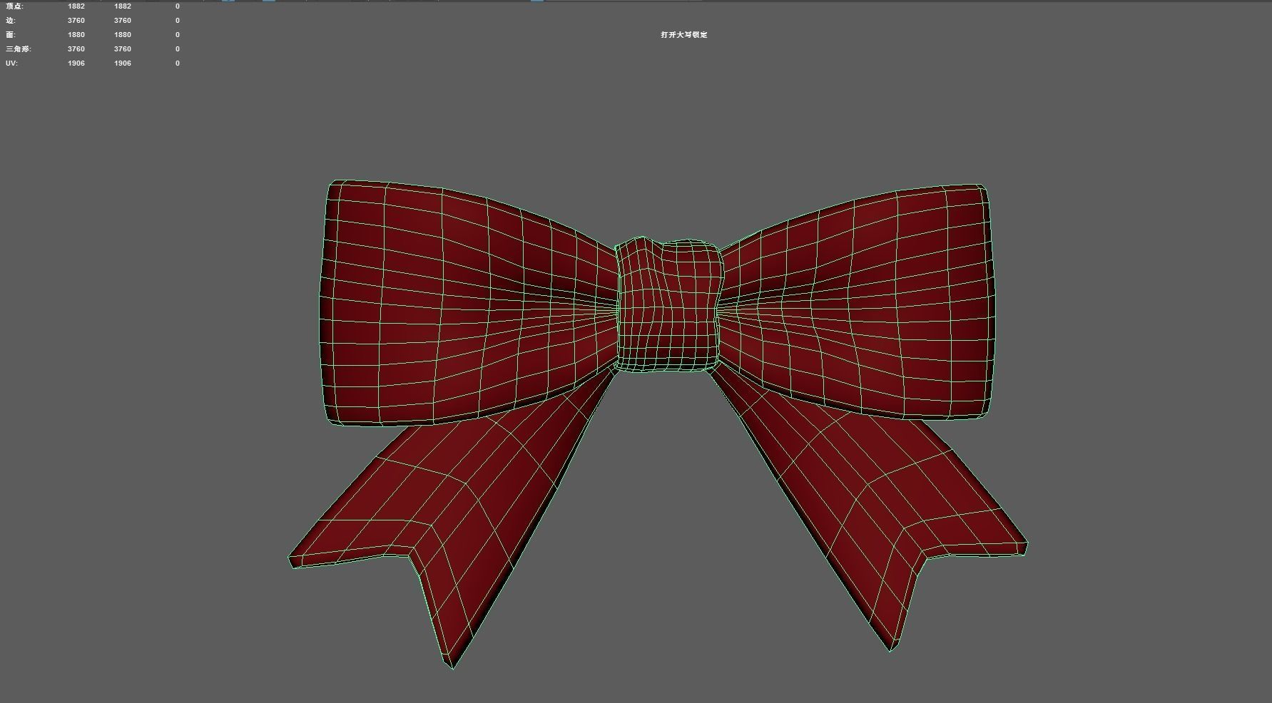 Cartoon Bow Low-poly 3D model_2