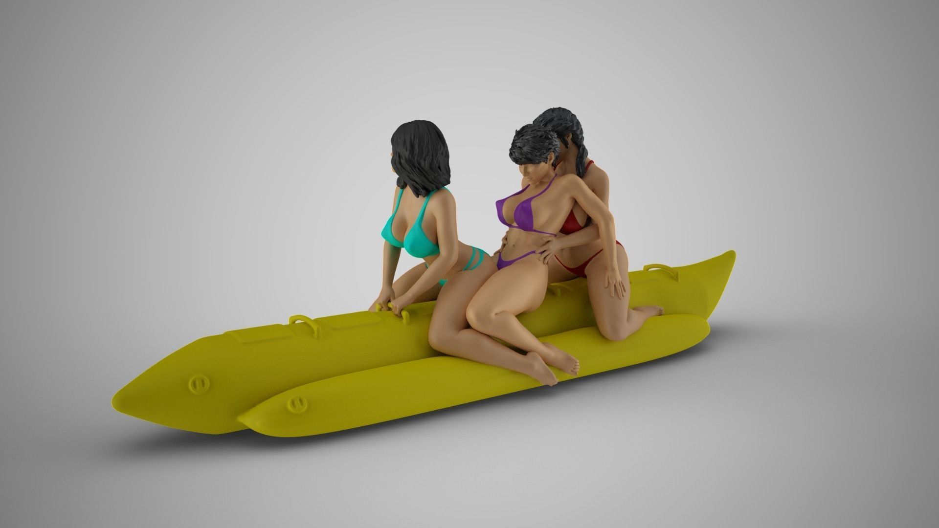 Girls on the Boat 3D print model_8