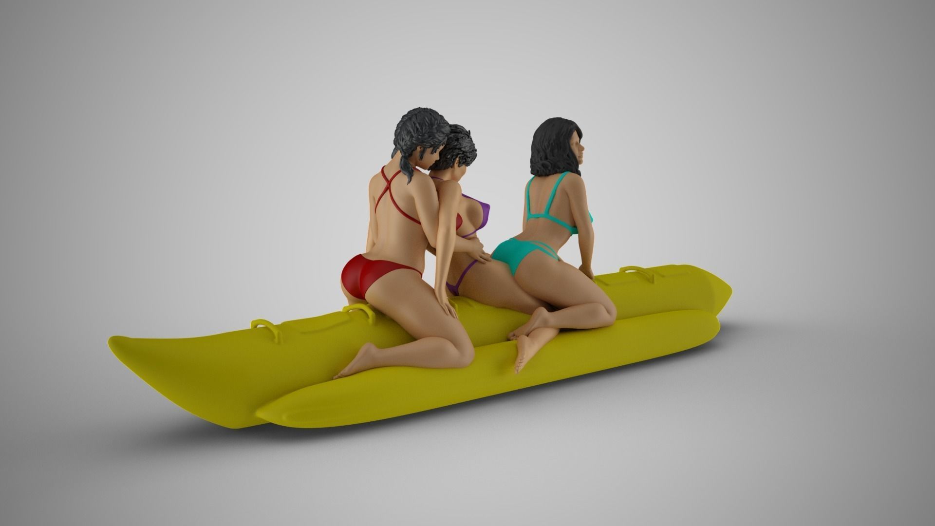 Girls on the Boat 3D print model_4