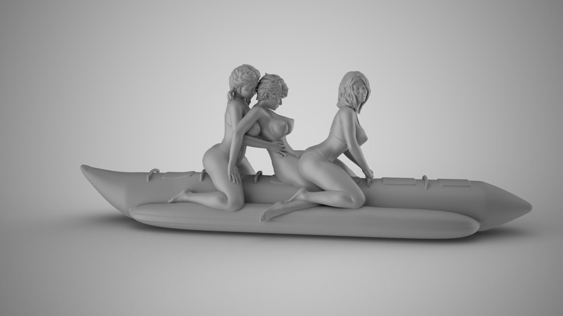 Girls on the Boat 3D print model_2