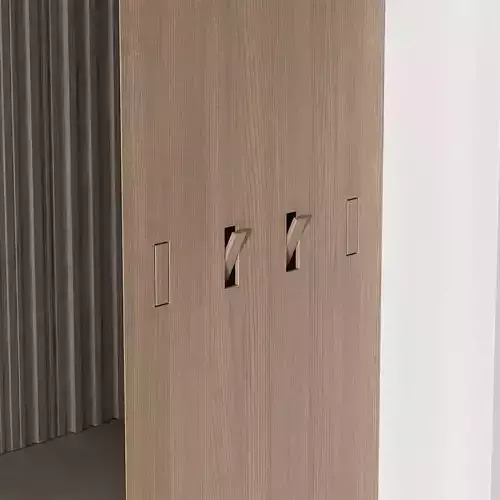  hallway zone 01 minimal wood japandi 01 3D model