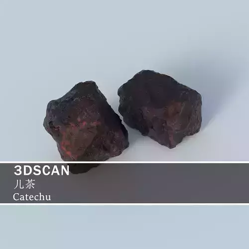 3DSCAN-Traditional Chinese Medicine-Catechu Low-poly 3D model