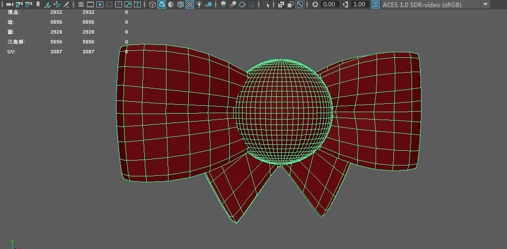 Cartoon Bow Low-poly 3D model_2