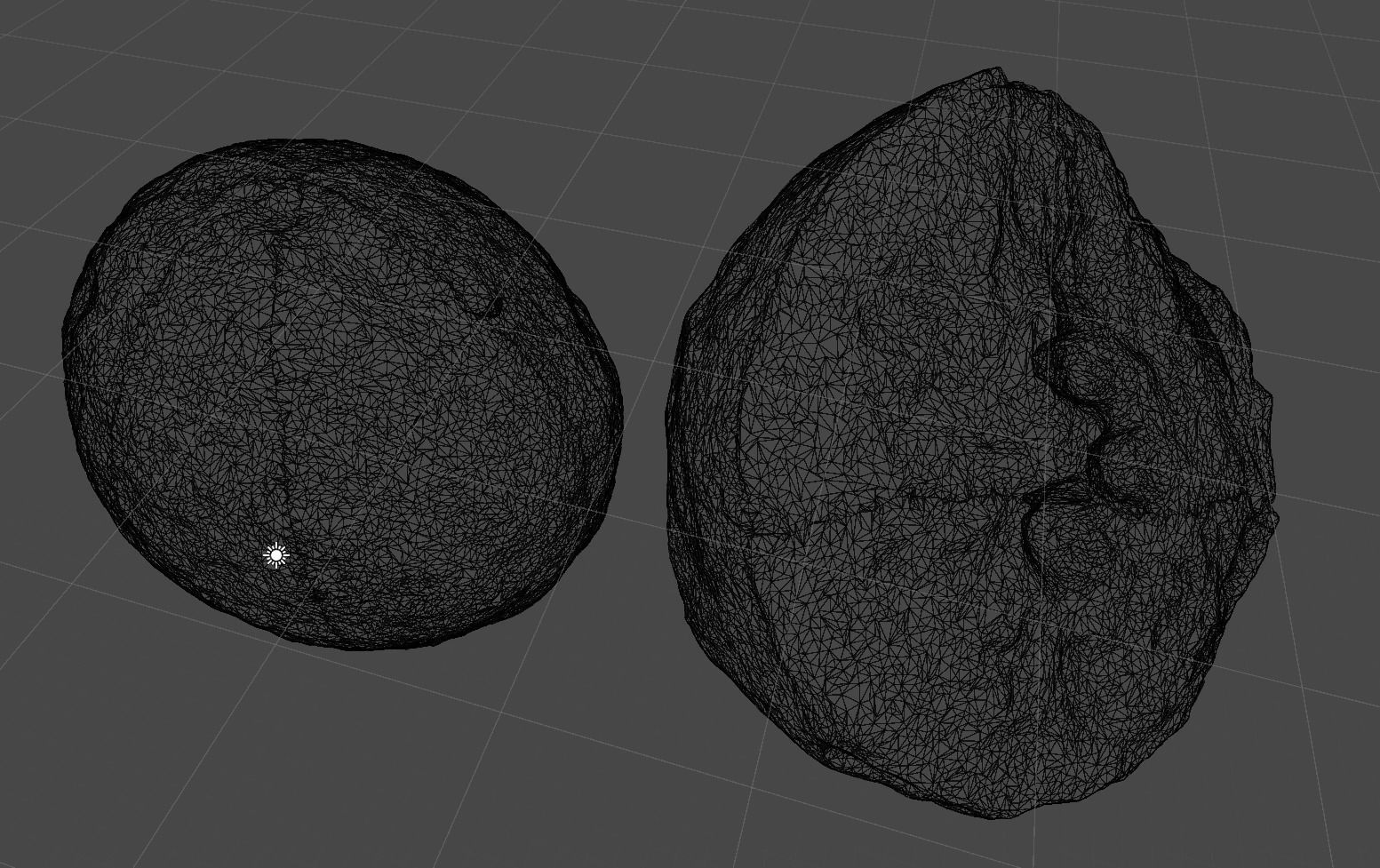 3DSCAN-Traditional Chinese Medicine-Fructus Toosendan Low-poly 3D model_2