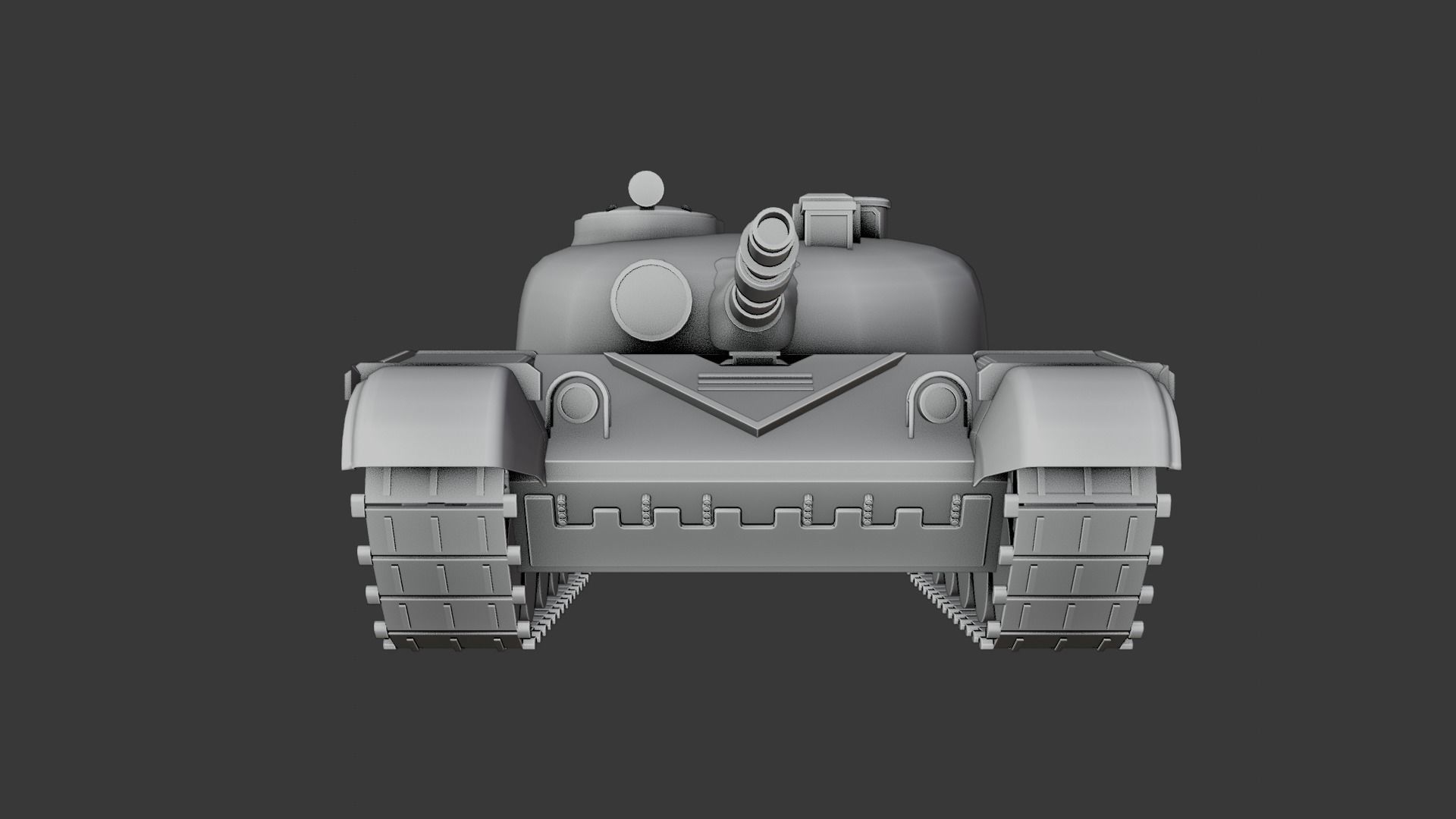 tank T72 Low-poly 3D model_1