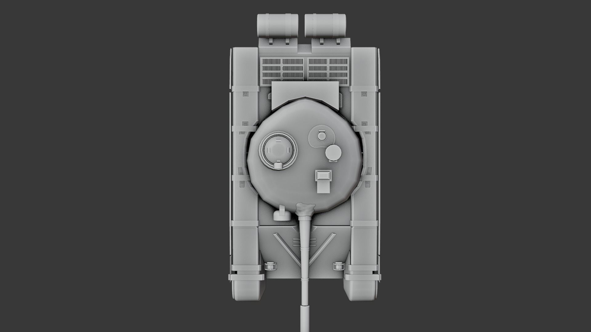 tank T72 Low-poly 3D model_3