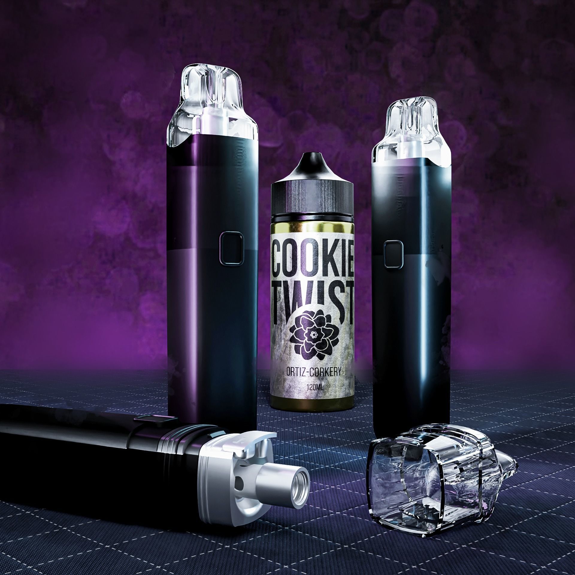 3d vape Low-poly 3D model_3