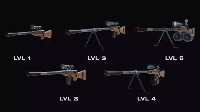 Stylized Sci-fi Battle Snipers