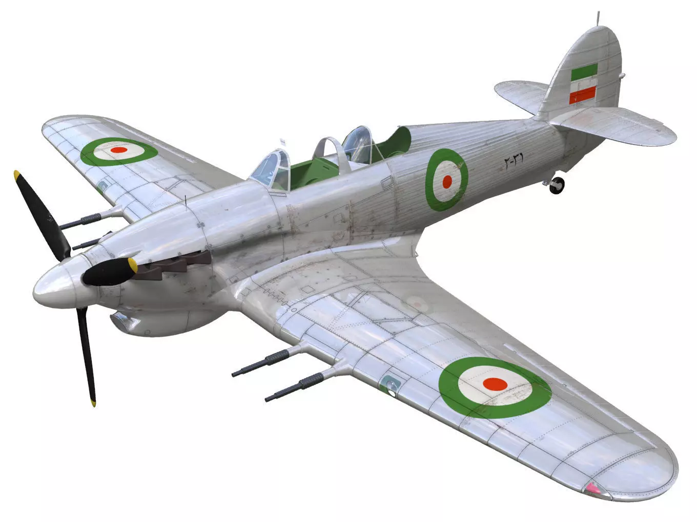 Hawker Hurricane Trainer MK2c 3D model_0