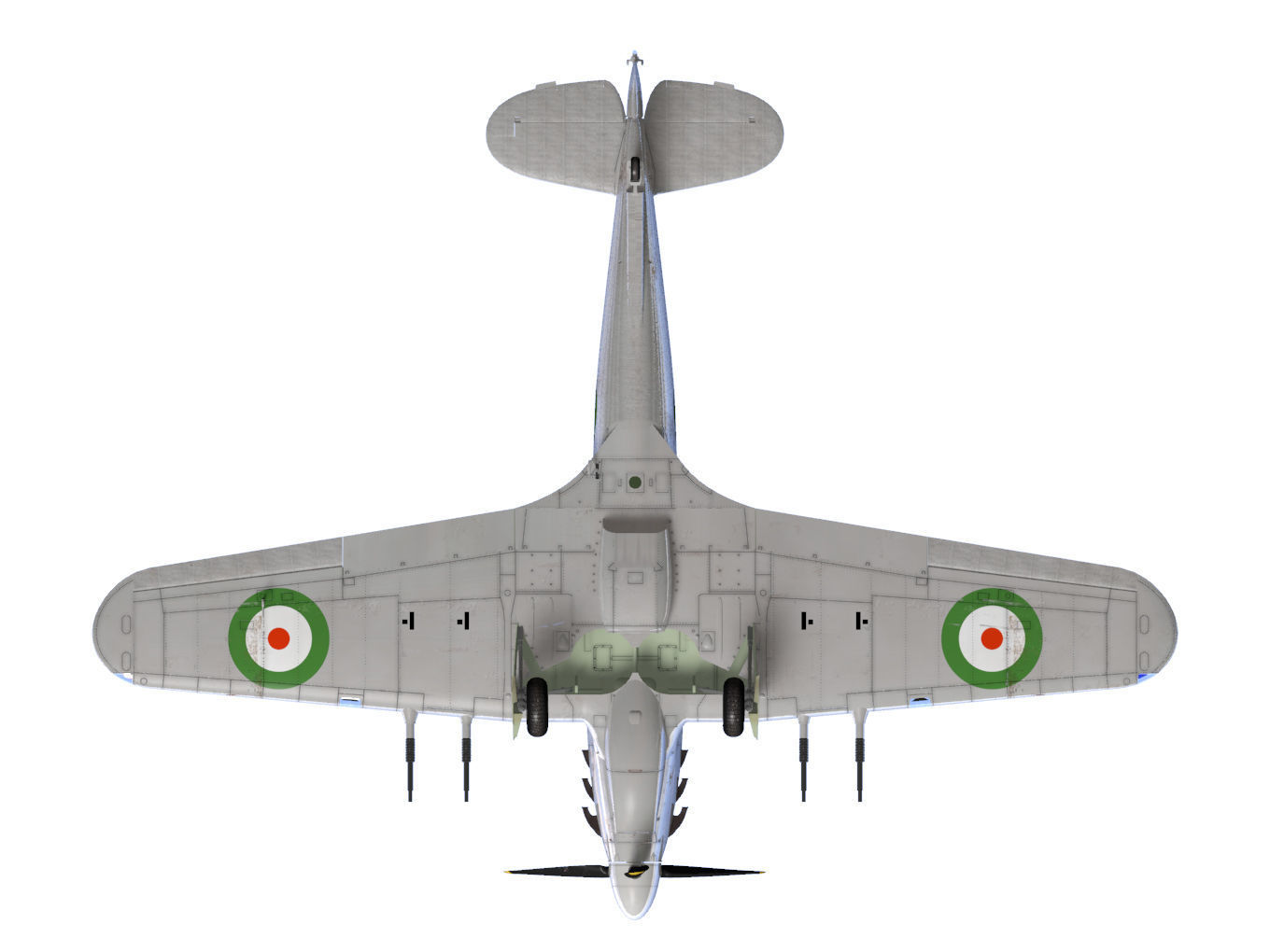Hawker Hurricane Trainer MK2c 3D model_14