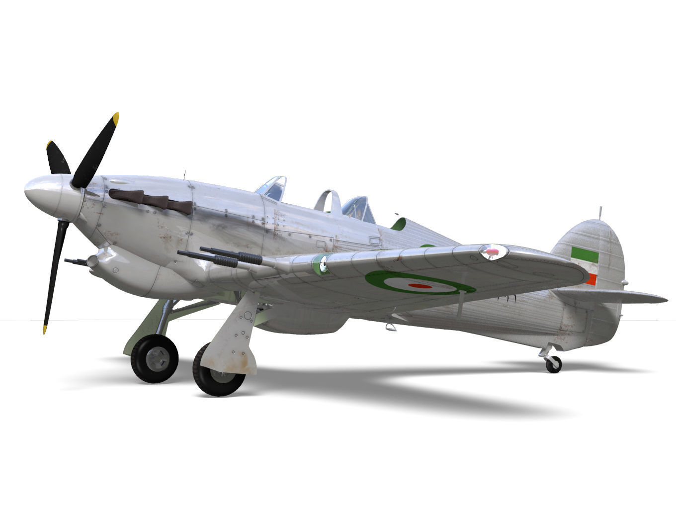 Hawker Hurricane Trainer MK2c 3D model_5