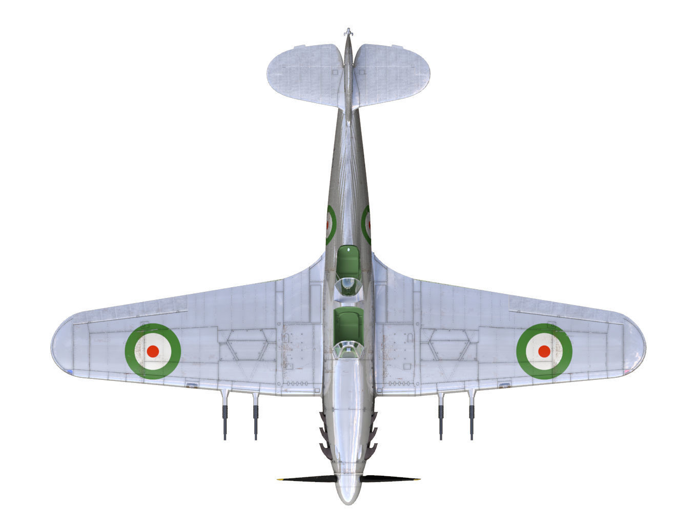 Hawker Hurricane Trainer MK2c 3D model_12