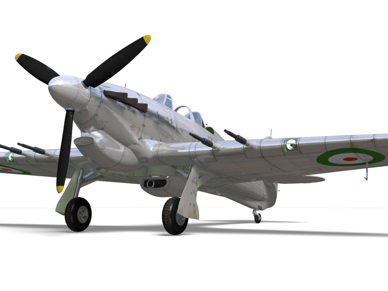 Hawker Hurricane Trainer MK2c 3D model_7