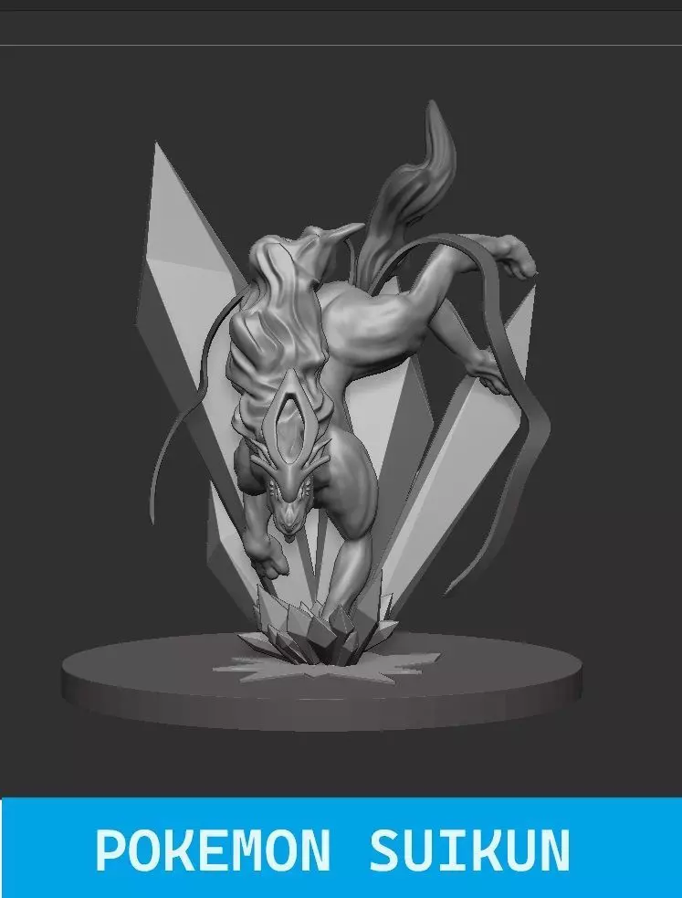 pokemon Suicune Free 3D print model