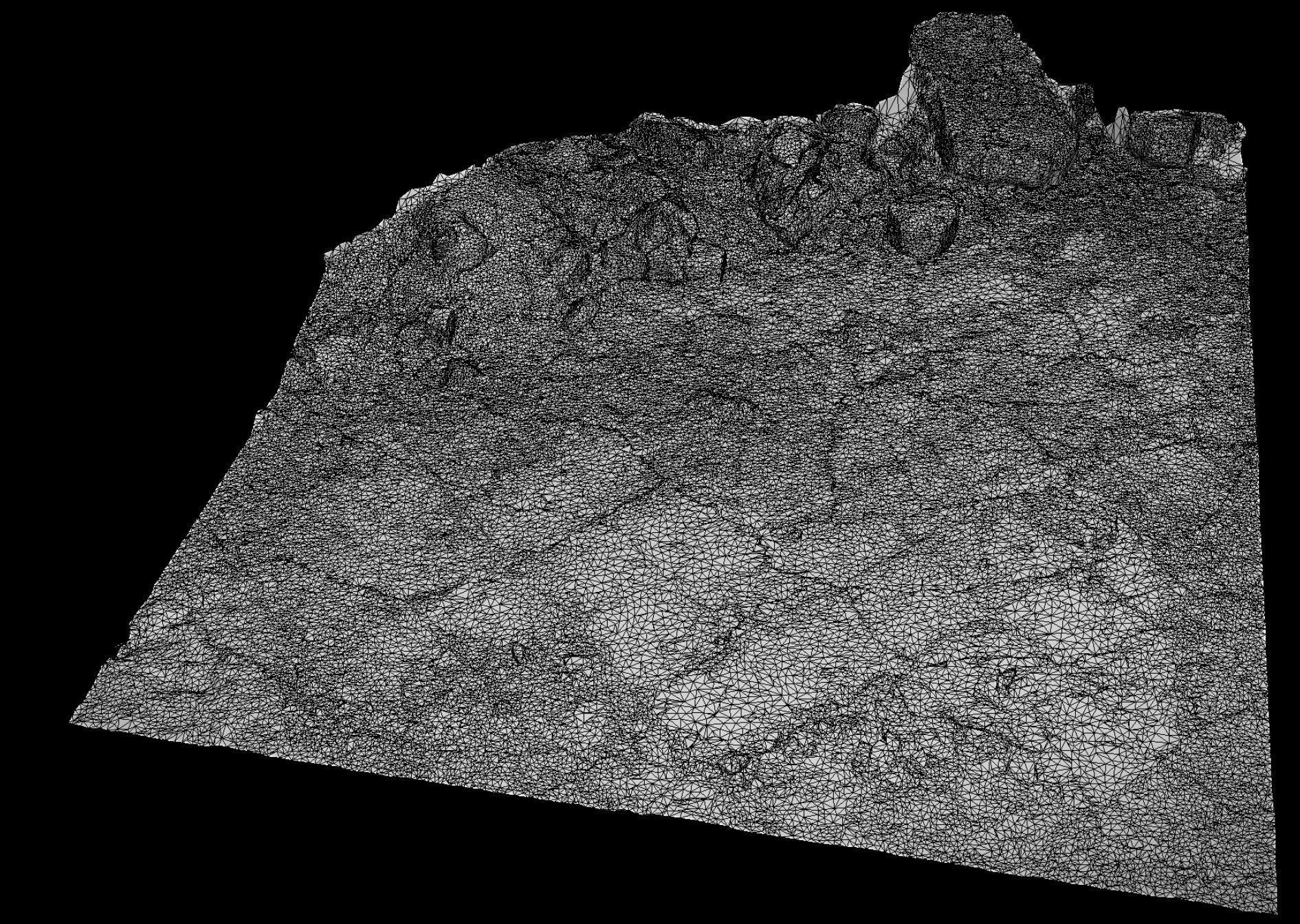 pavement kitchen destroyed house terrain ground photogrammetry Low-poly 3D model_4