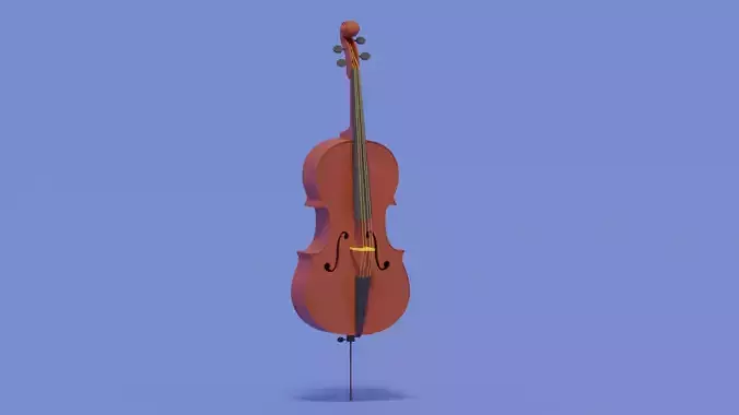 Cartoon Classic Cello Instrument