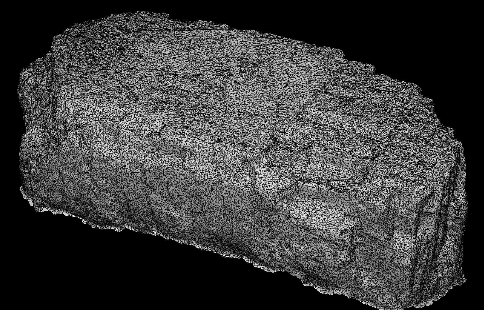 destroyed house debris block part bricks photogrammetry Low-poly 3D model_5