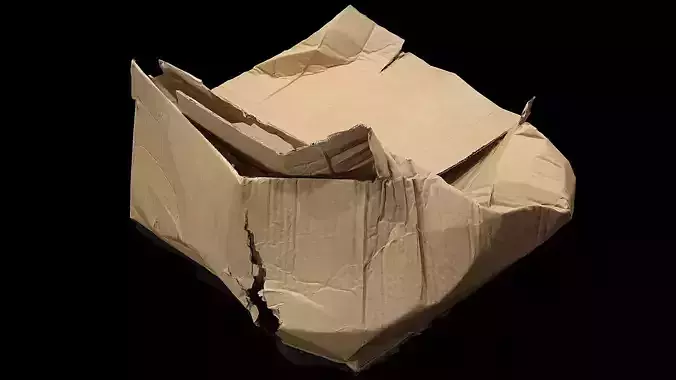carton box trash photogrammetry 