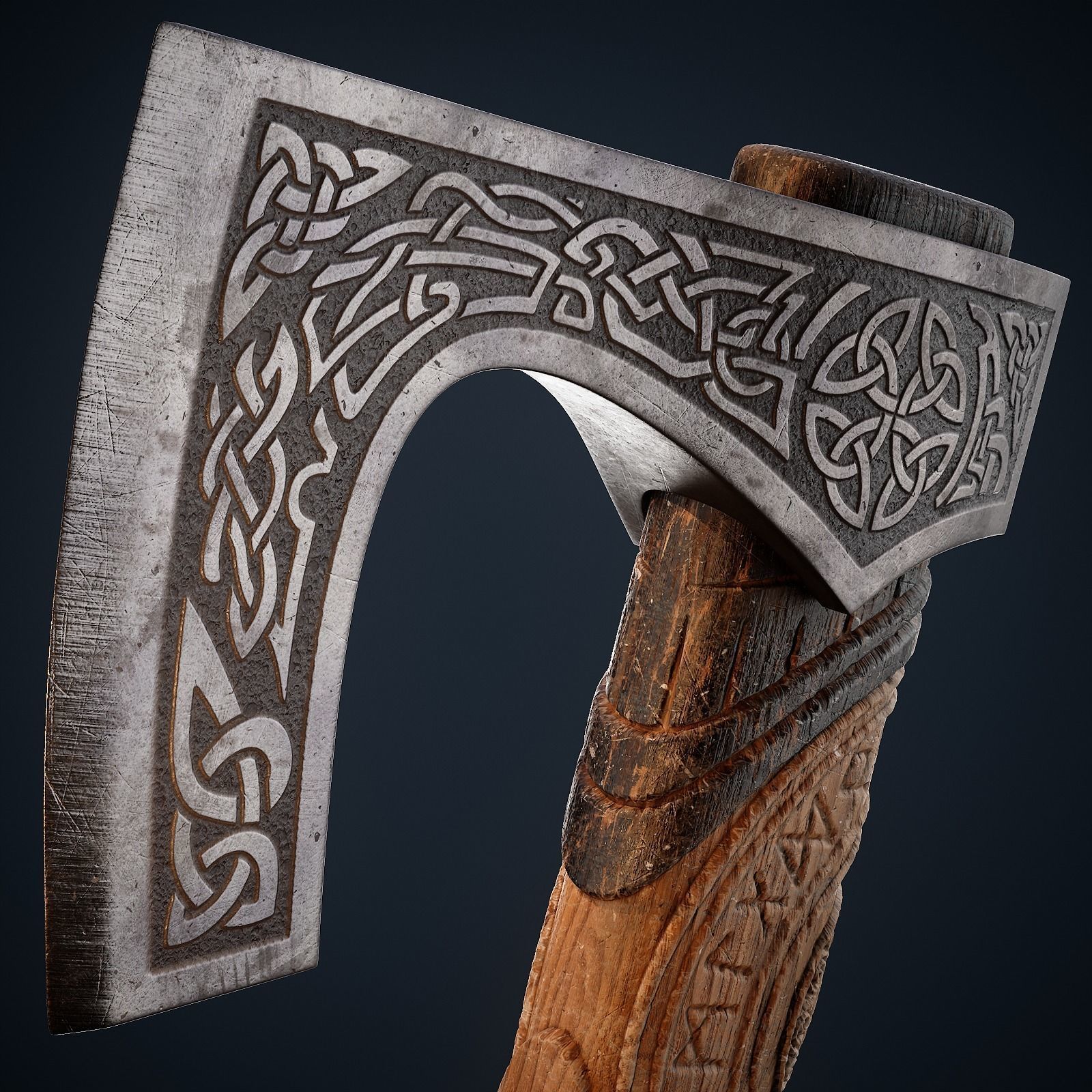 Nordic Axe 3D model_3