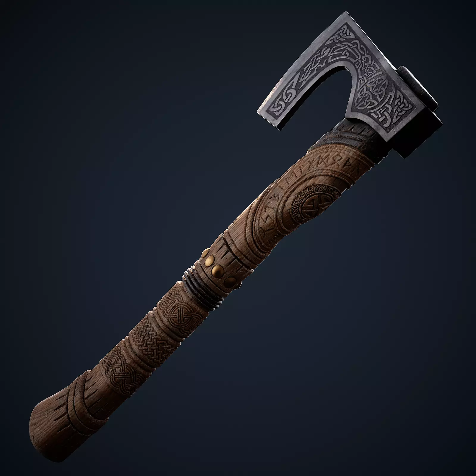 Nordic Axe 3D model_0