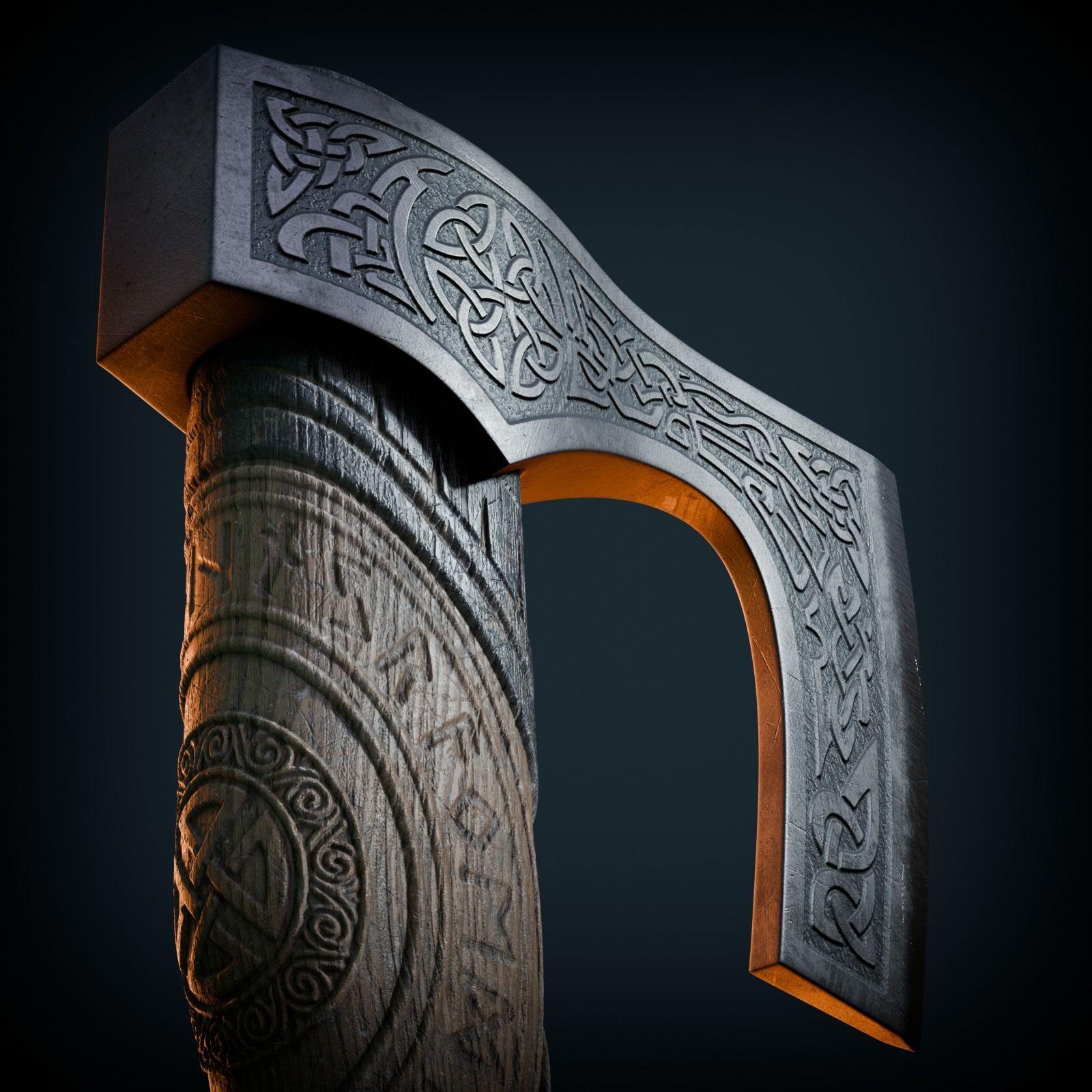 Nordic Axe 3D model_10