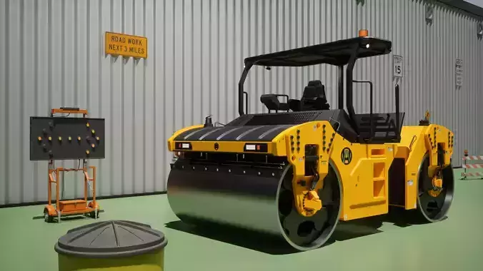 ROAD ROLLER  3D model