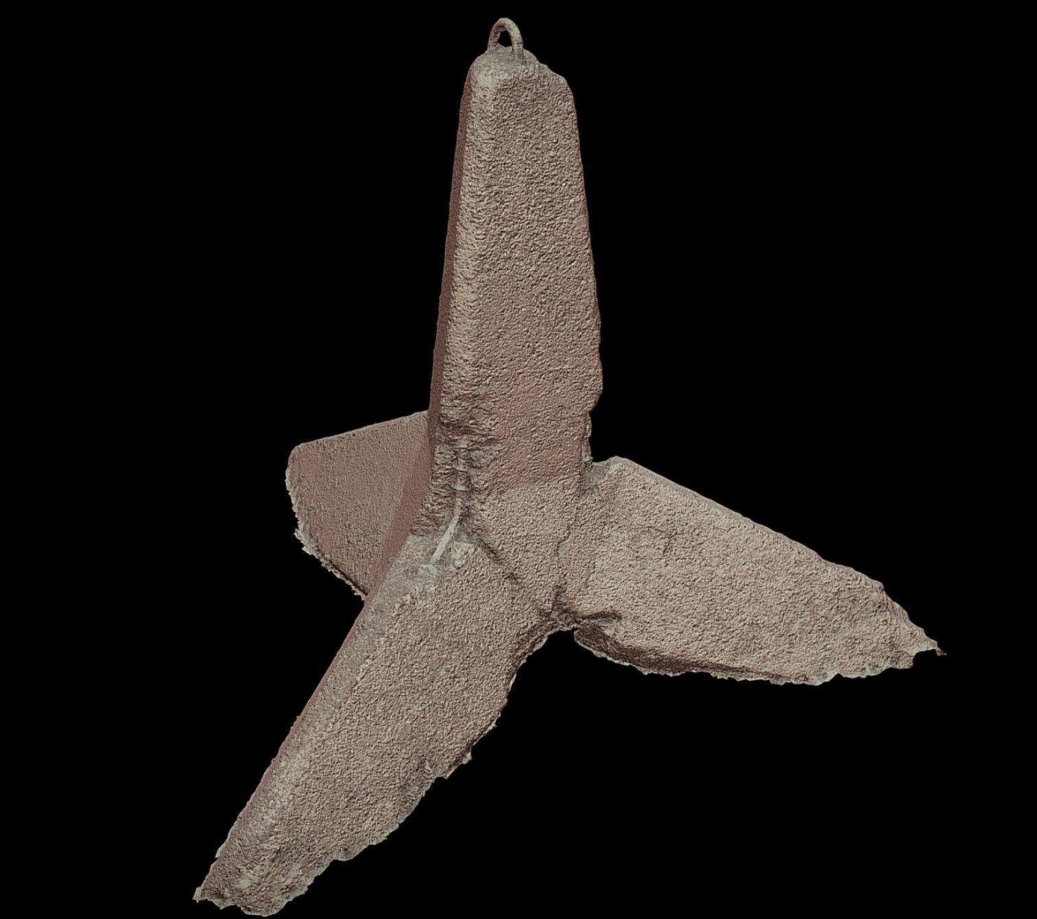 concrete soviet antitank barrier type2 photogrammetry Low-poly 3D model_3