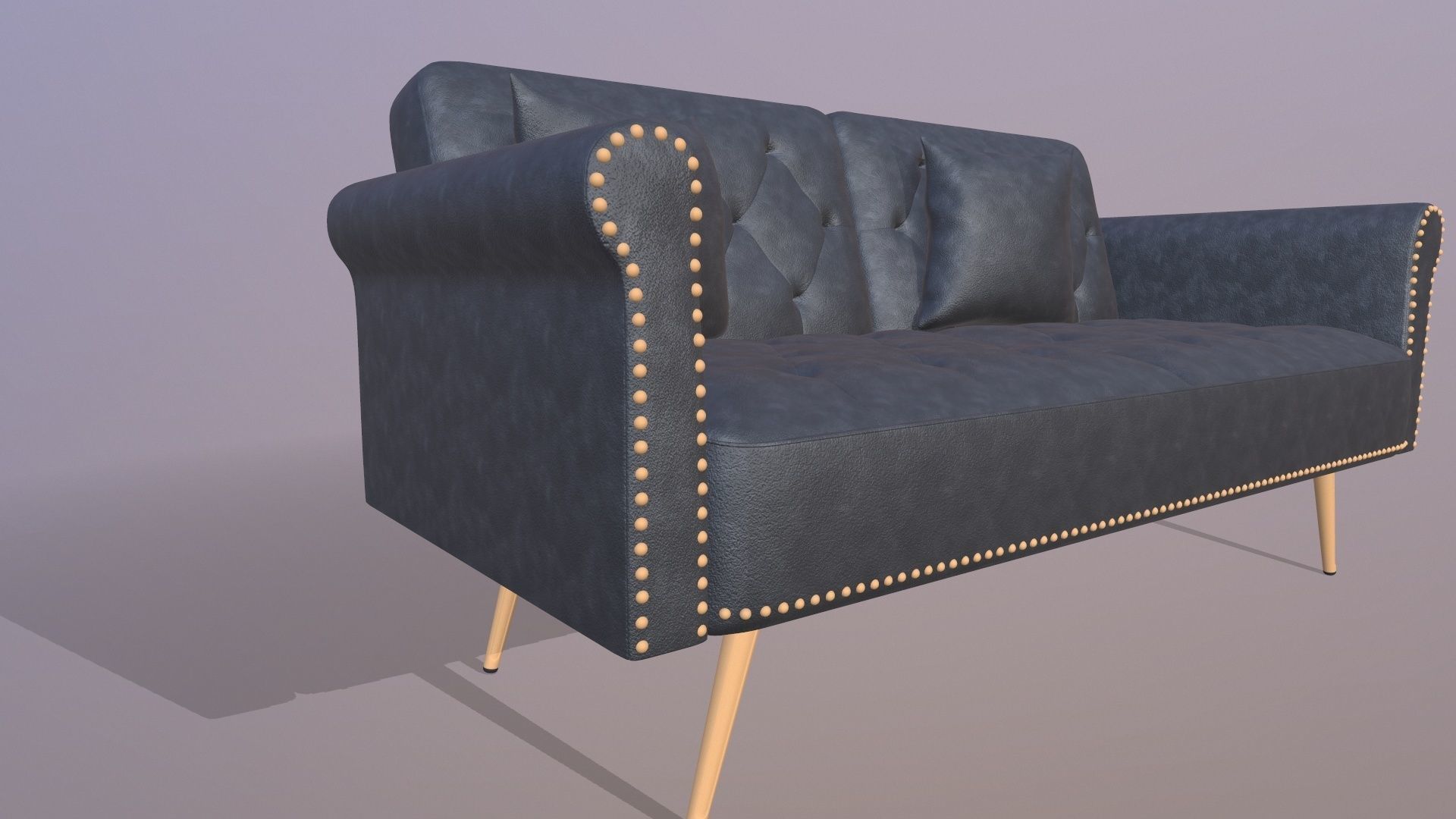 Leather SOFA 3D model_3