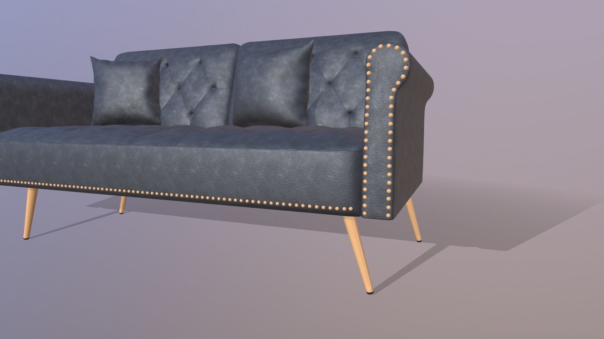 Leather SOFA 3D model_5