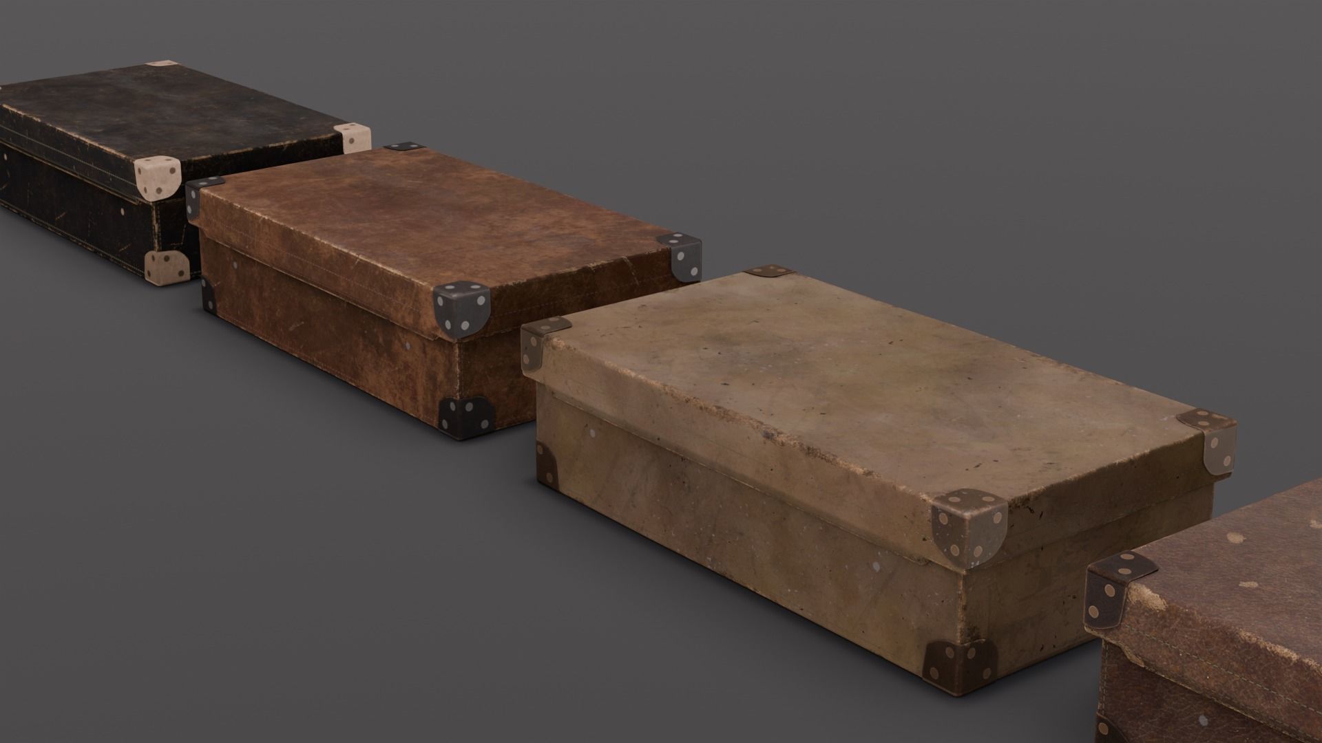 Suitcase Pack 3D Model Low-poly 3D model_14