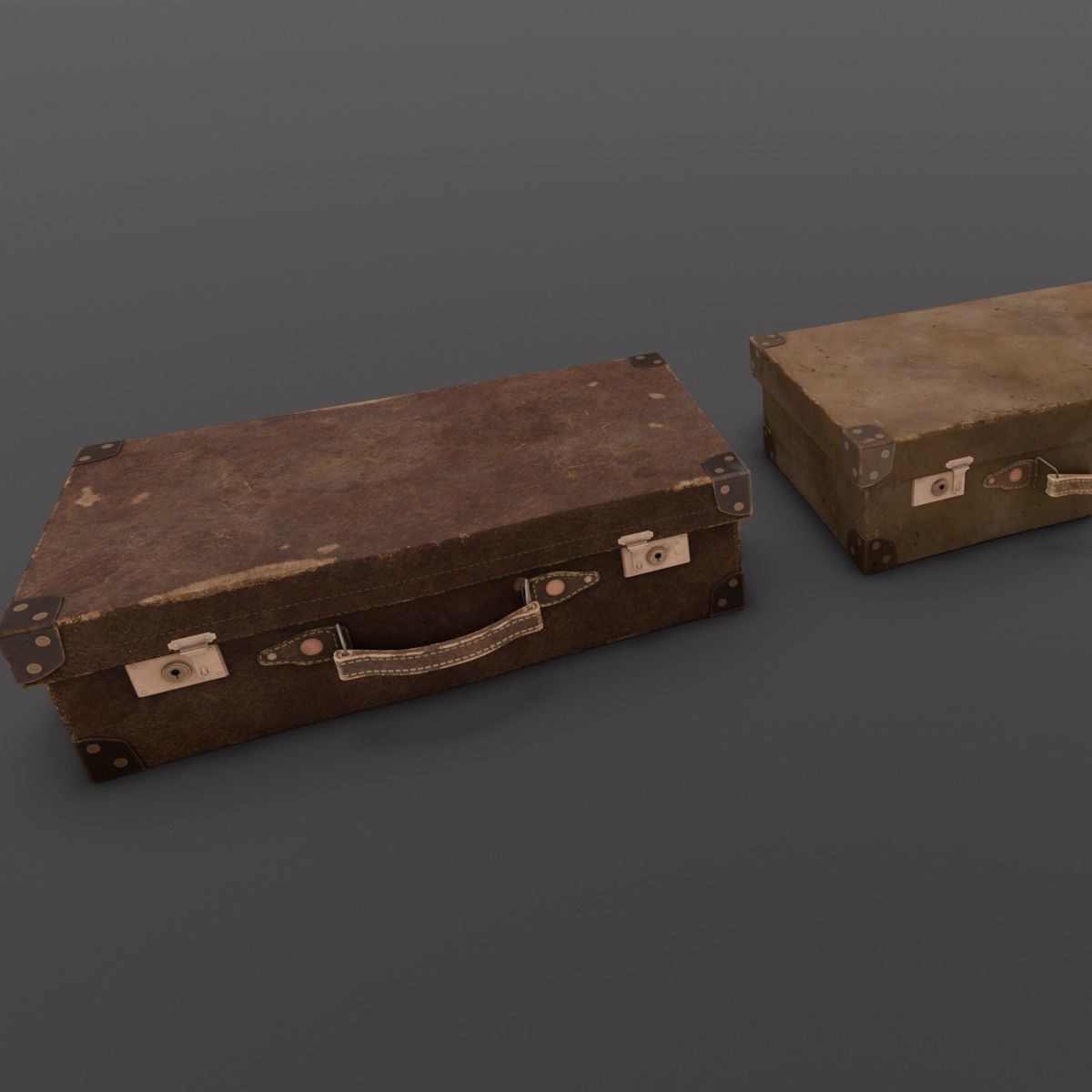 Suitcase Pack 3D Model Low-poly 3D model_5